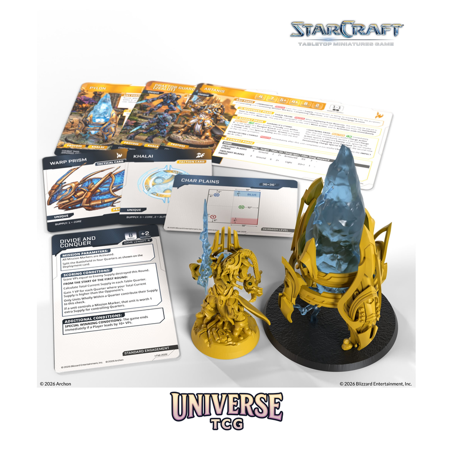Starcraft TMG: Protoss Hero Expansion - Artanis & Pylon | Archon Studio | Universe TCG