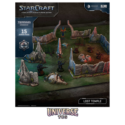 Starcraft TMG: Terrain Expansion Lost Temple | Iconic Map Terrain | Archon Studio | Universe TCG