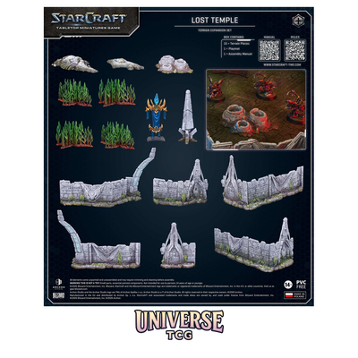 Starcraft TMG: Terrain Expansion Lost Temple | Iconic Map Terrain | Archon Studio | Universe TCG