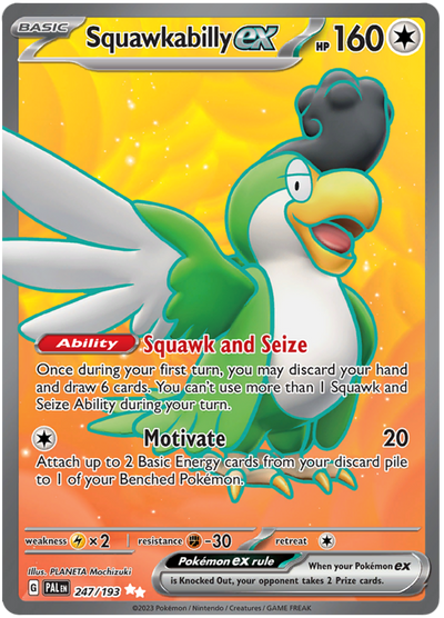 Squawkabilly ex - Paldea Evolved (Ultra Rare) [PAL-247]
