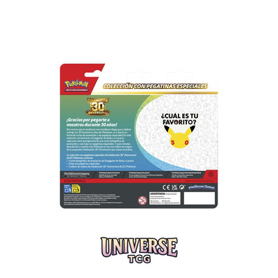 Pokémon TCG 30th Anniversary Tech Sticker Collection - Spanish