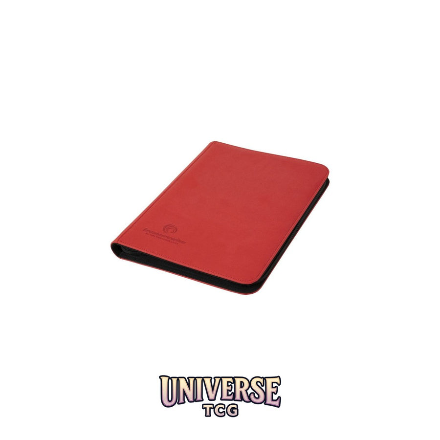TreasureWise - WiseGuard Zip Binder 9 (360 cards) - Red