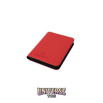 TreasureWise - WiseGuard Mini Zip Binder 4 (160 cards) - Red