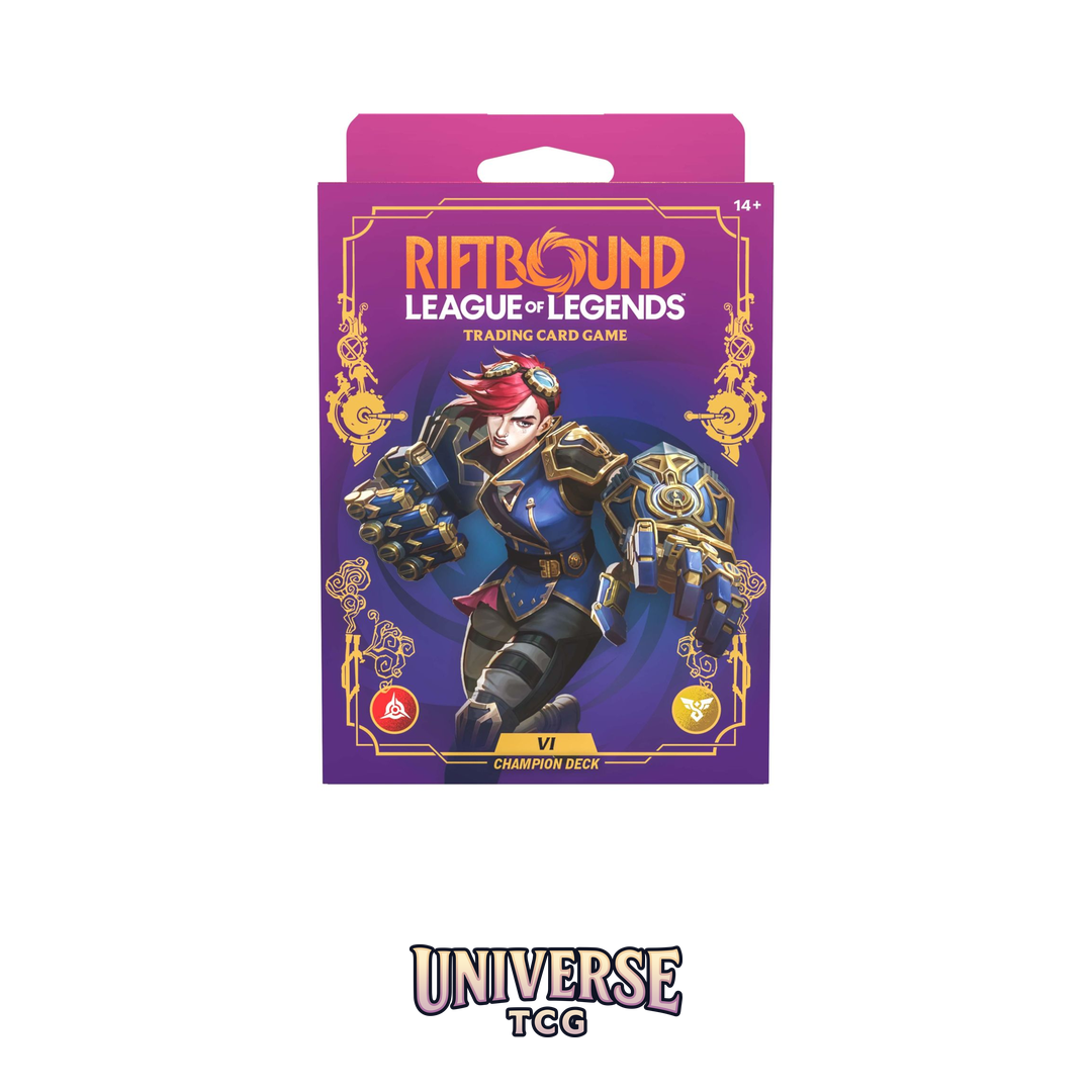 Riftbound Unleashed Vi Champion Deck | Pre-Order Universe TCG