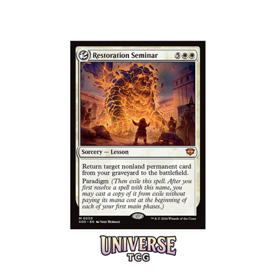 Restoration Seminar - Secrets of Strixhaven (Mythic) [SOS-30]