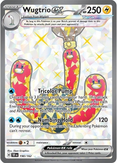 Wugtrio ex - Temporal Forces (Ultra Rare) [TEF-190]